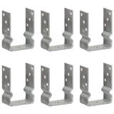 Vidaxl gemahlene Anker 6 PCs 10x6x15 cm verzinkter Stahl Silber gefärbt