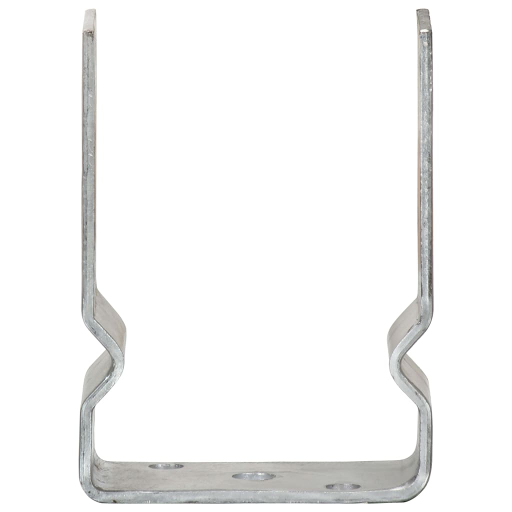 Vidaxl hekankers 12 stuks zilver 10x6x15 cm gegalvaniseerd staal
