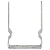 Vidaxl hekankers 12 stuks zilver 10x6x15 cm gegalvaniseerd staal