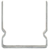 Anclas de tierra Vidaxl 6 ST 14x6x15 cm de acero galvanizado de color plateado