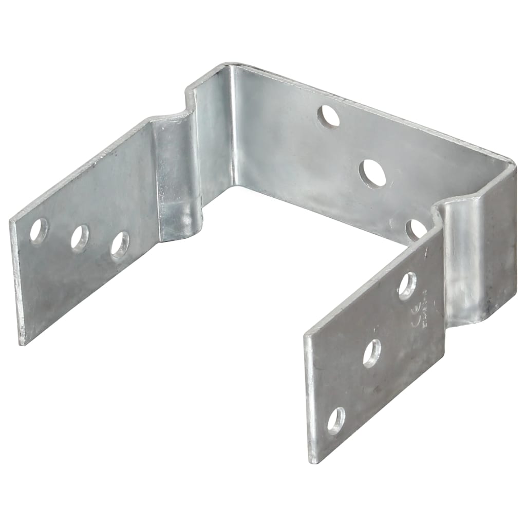 Vidaxl grondankers 12 st 14x6x15 cm gegalvaniseerd staal zilverkleurig