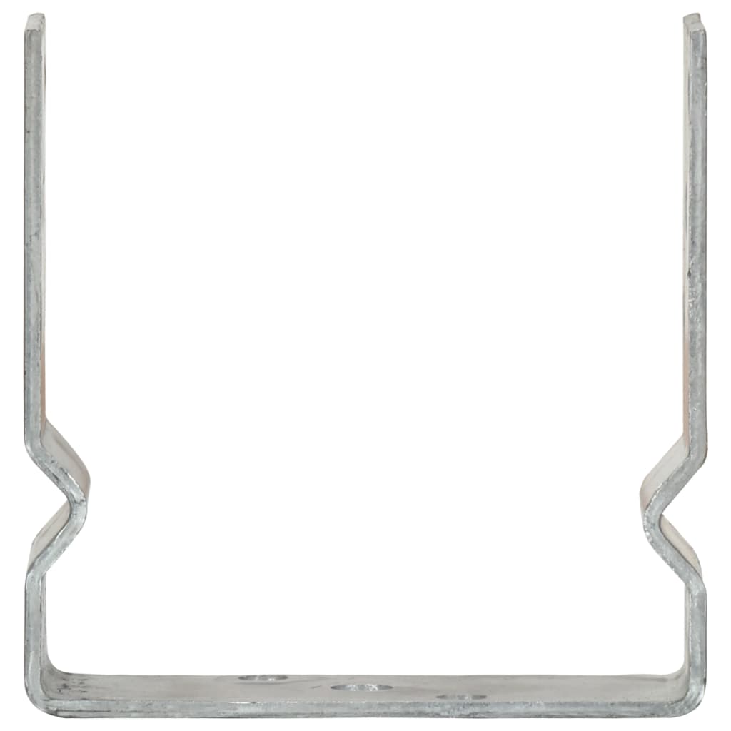 Vidaxl grondankers 12 st 14x6x15 cm gegalvaniseerd staal zilverkleurig