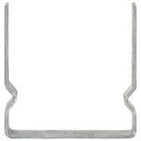 Vidaxl grondankers 12 st 14x6x15 cm gegalvaniseerd staal zilverkleurig