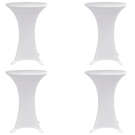 Vidaxl statafelhoes 4 st stretch ø60 cm wit