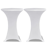 Vidaxl standing table cover 4 st stretch Ø70 cm white