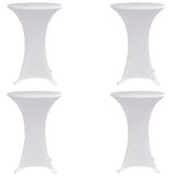 Vidaxl statafelhoes 4 st stretch ø80 cm wit