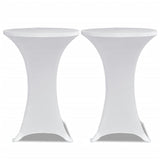 Vidaxl standing table cover 4 st stretch Ø80 cm white