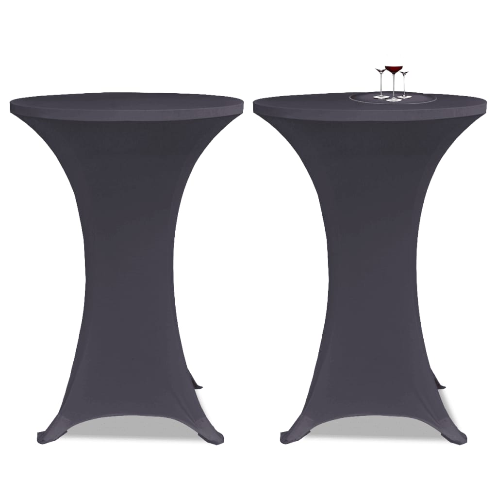 Vidaxl Table Cover Stretch 4 St 80 cm Anthracite