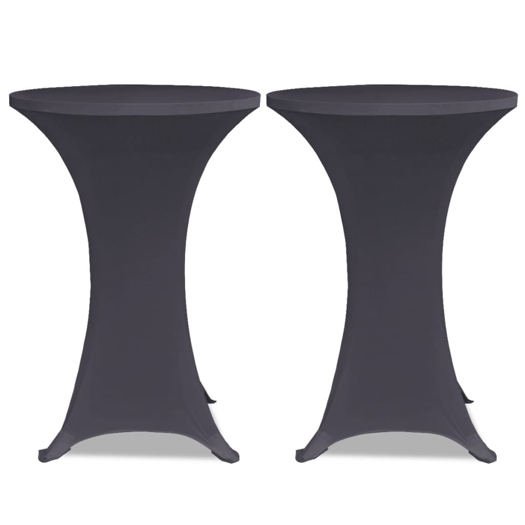 Vidaxl Table cover Stretch 4 st 80 cm anthracite