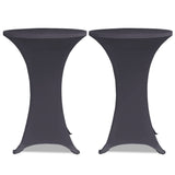 Vidaxl Table Cover Stretch 4 St 80 cm Anthracite