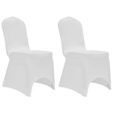 Las cubiertas de asiento de Vidaxl se estiran 12 st White