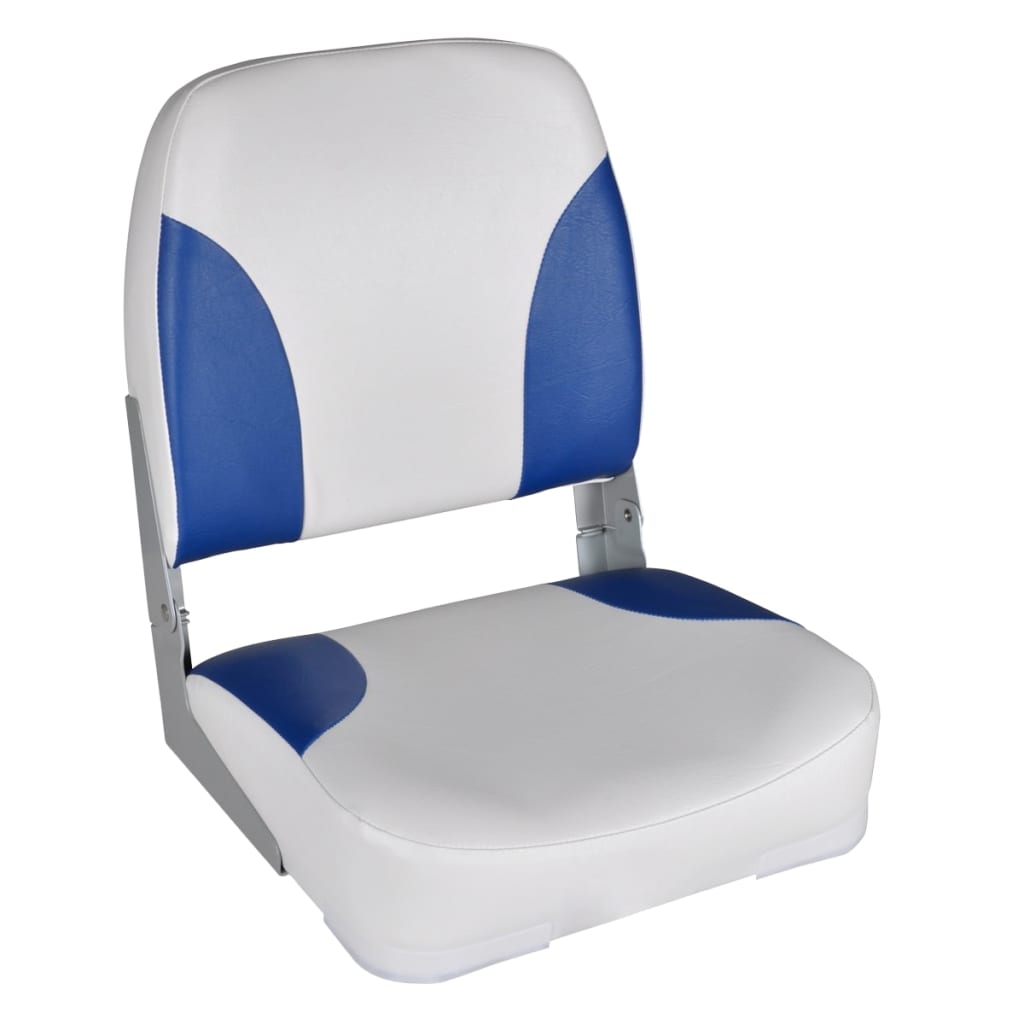 Vidaxl Boat Chairs 2 PCS Folding Backrest 41x36x48 cm modrá bílá