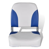 Sedie barche Vidaxl 2 pezzi Backrest pieghevole 41x36x48 cm Bianco