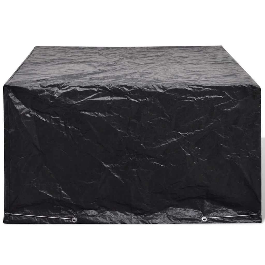 Vidaxl tuinmeubelhoezen poly rattan 2 st 6-persoons 172x113 cm
