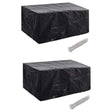 Vidaxl tuinmeubelhoezen poly rattan 2 st 4-persoons 180x140 cm