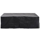 Vidaxl tuinmeubelhoezen poly rattan 2 st 8-persoons 300x140 cm