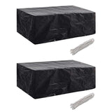 Vidaxl tuinmeubelhoezen 2 st 8 ogen 200x160x70 cm