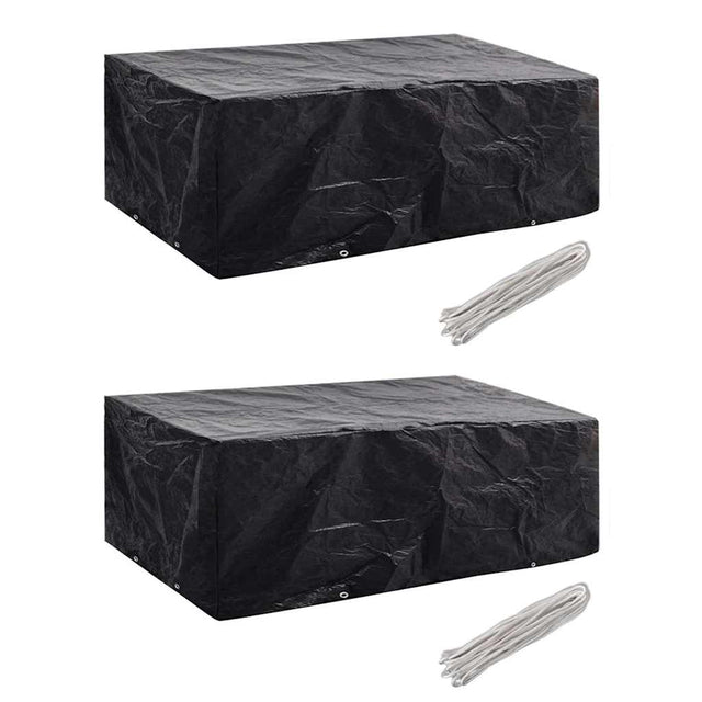 Vidaxl tuinmeubelhoezen 2 st 8 ogen 200x160x70 cm
