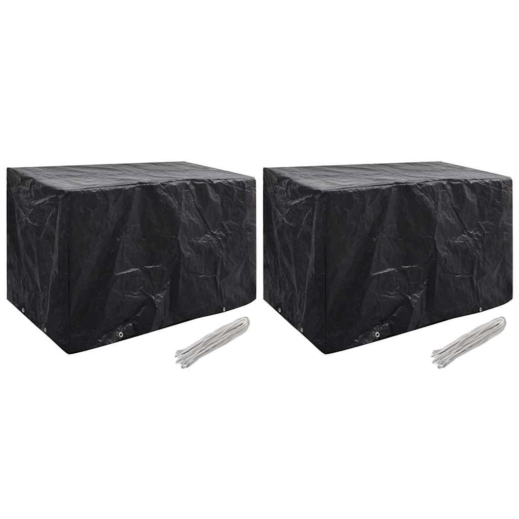 Vidaxl tuinmeubelhoezen 2 st 8 ogen 140x70x90 cm