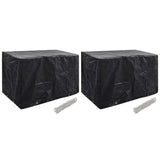 Vidaxl tuinmeubelhoezen 2 st 8 ogen 140x70x90 cm