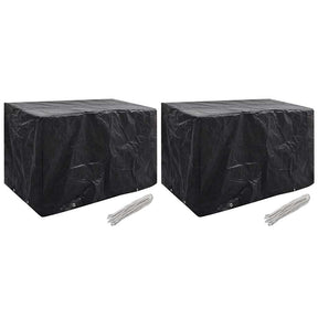 Vidaxl tuinmeubelhoezen 2 st 8 ogen 140x70x90 cm