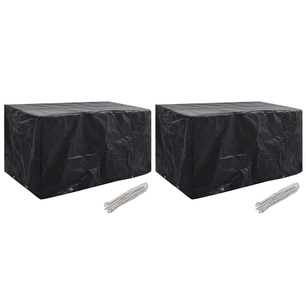 Vidaxl tuinmeubelhoezen 2 st 8 ogen 180x70x90 cm