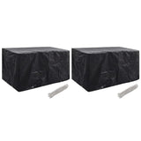 Vidaxl tuinmeubelhoezen 2 st 8 ogen 180x70x90 cm