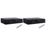 Vidaxl ligbeddenhoes 2 st 8 oogjes 218x77x55 cm