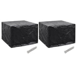Vidaxl tuinmeubelhoezen 2 st 8 ogen 122x112x98 cm