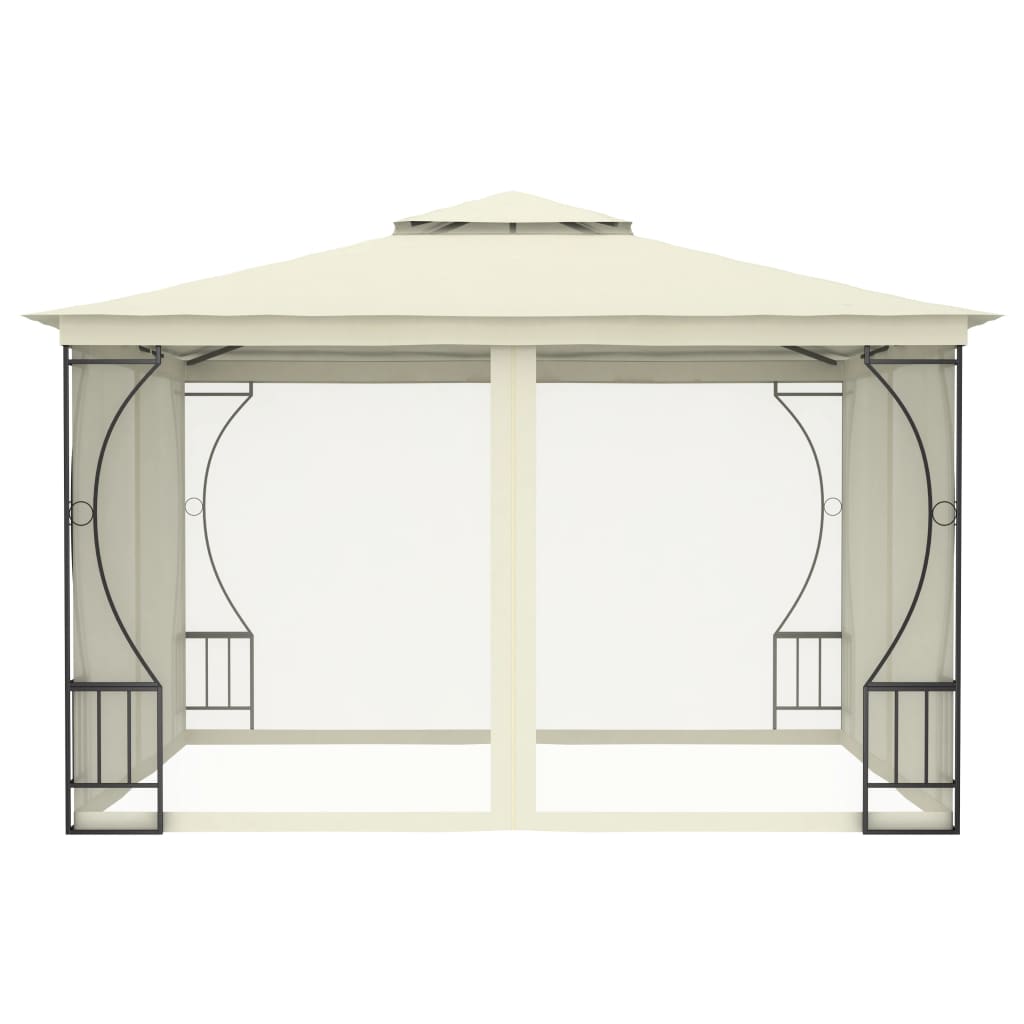 Vidaxl arbor s nets 300x300x265 cm krém -