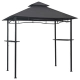 Vidaxl barbecue paviljoen 240x150x255 cm staal antraciet