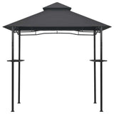 Vidaxl barbecue paviljoen 240x150x255 cm staal antraciet