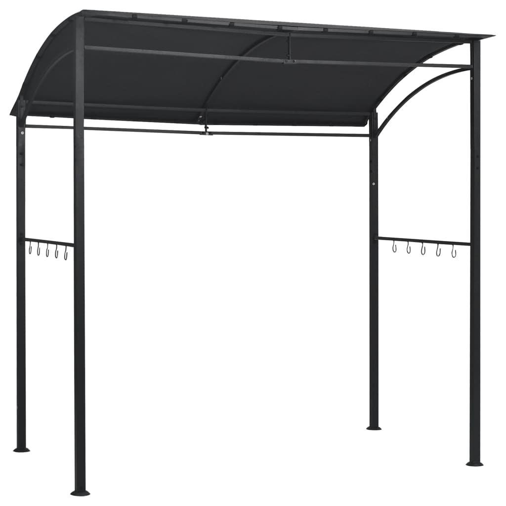 Vidaxl Barbecue Pavilion 215x150x220 cm Antracite in acciaio