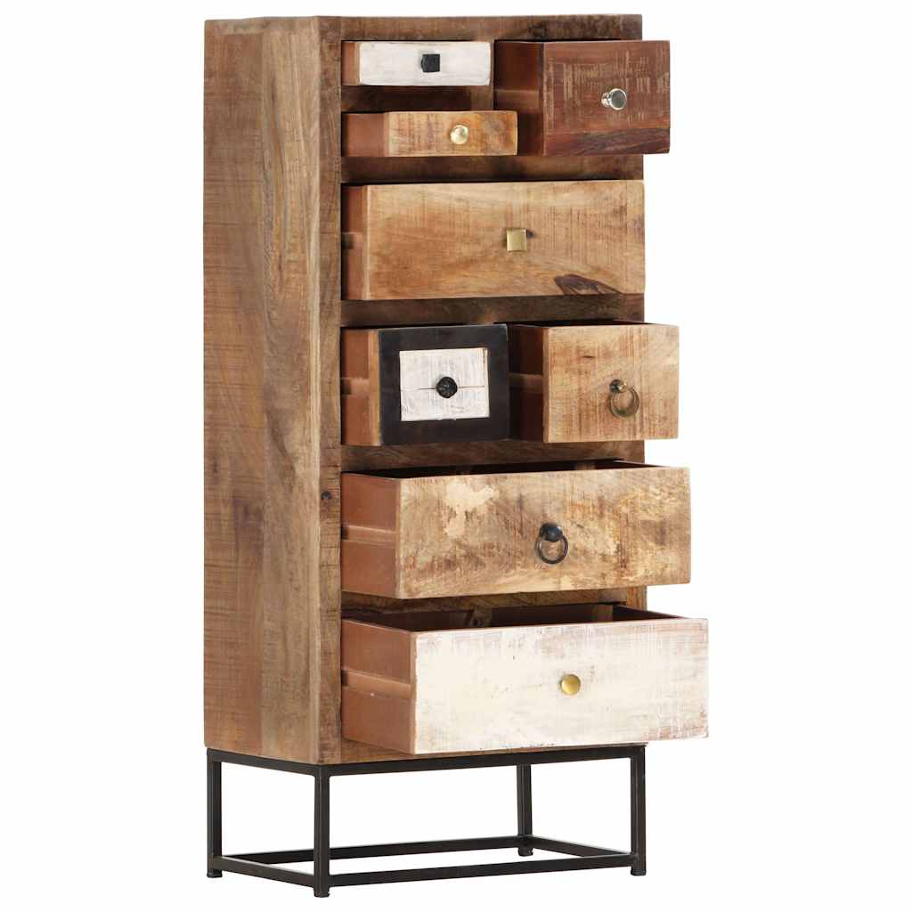 Vidaxl ladekast 45x30x105 cm massief gerecycled hout