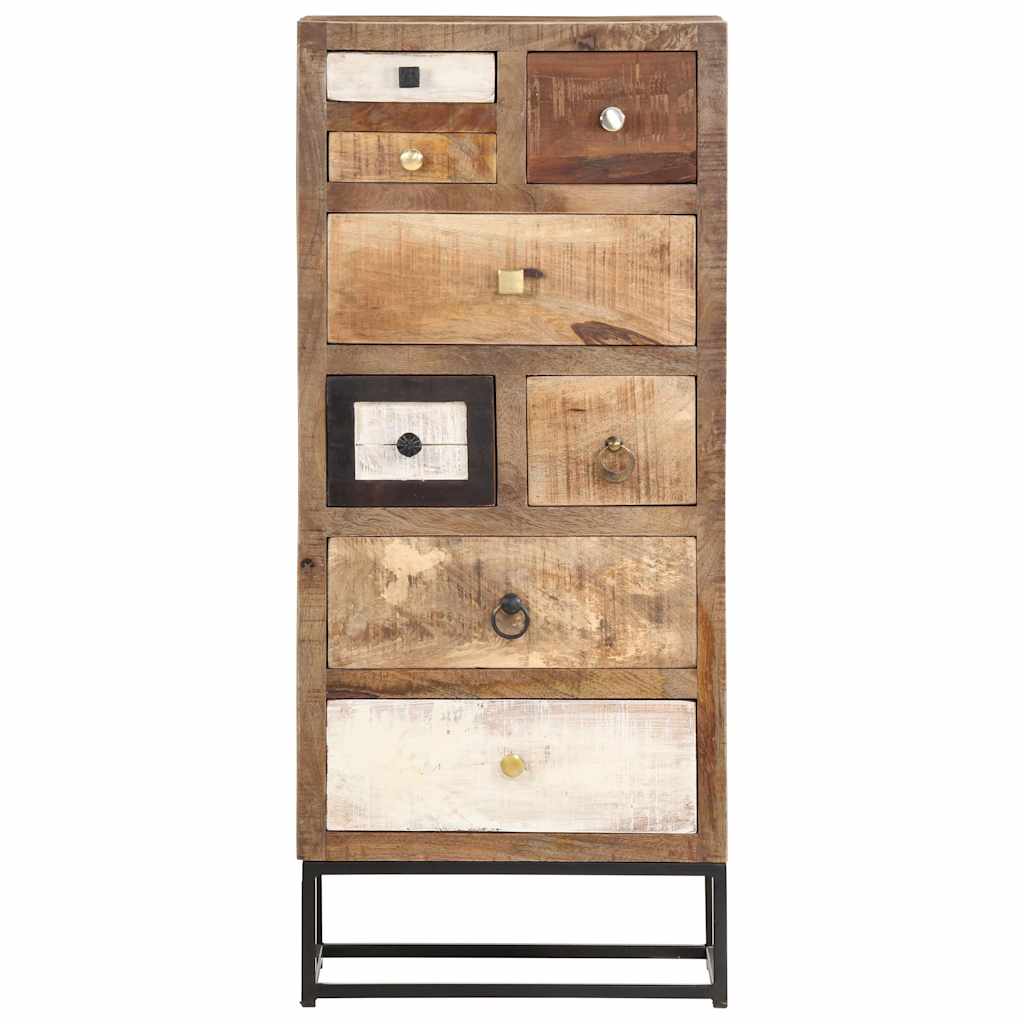Vidaxl ladekast 45x30x105 cm massief gerecycled hout