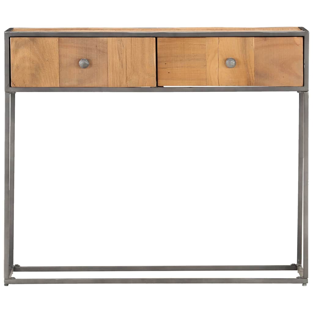 Vidaxl wandtafel 90x30x75 cm massief gerecycled hout