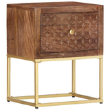Vidaxl nachtkastje 40x30x50 cm massief mangohout