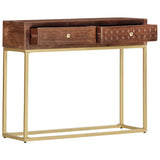 Vidaxl wandtafel 90x30x75 cm massief mangohout