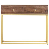 Vidaxl wandtafel 90x30x75 cm massief mangohout