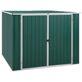 Vidaxl Garden shed 195x198x159 cm Galvanized steel green