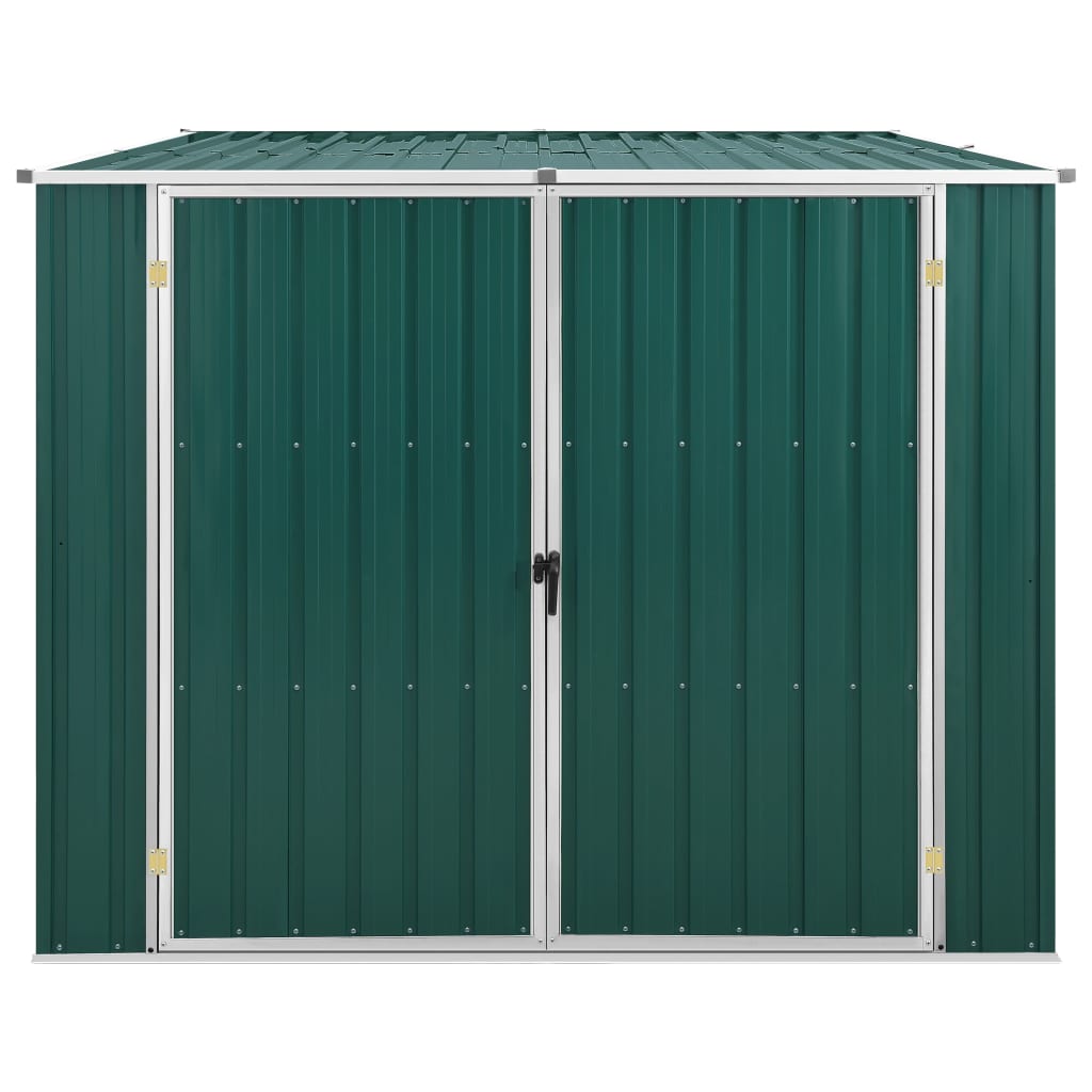 Vidaxl Garden shed 195x198x159 cm Galvanized steel green