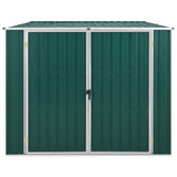 Vidaxl Garden shed 195x198x159 cm Galvanized steel green