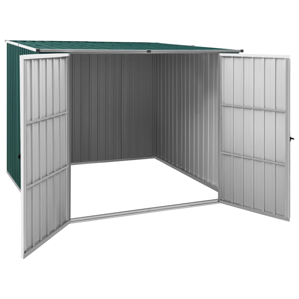 Vidaxl Garden shed 195x198x159 cm Galvanized steel green