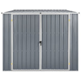 Vidaxl garden shed 195x198x159 cm galvanized steel gray