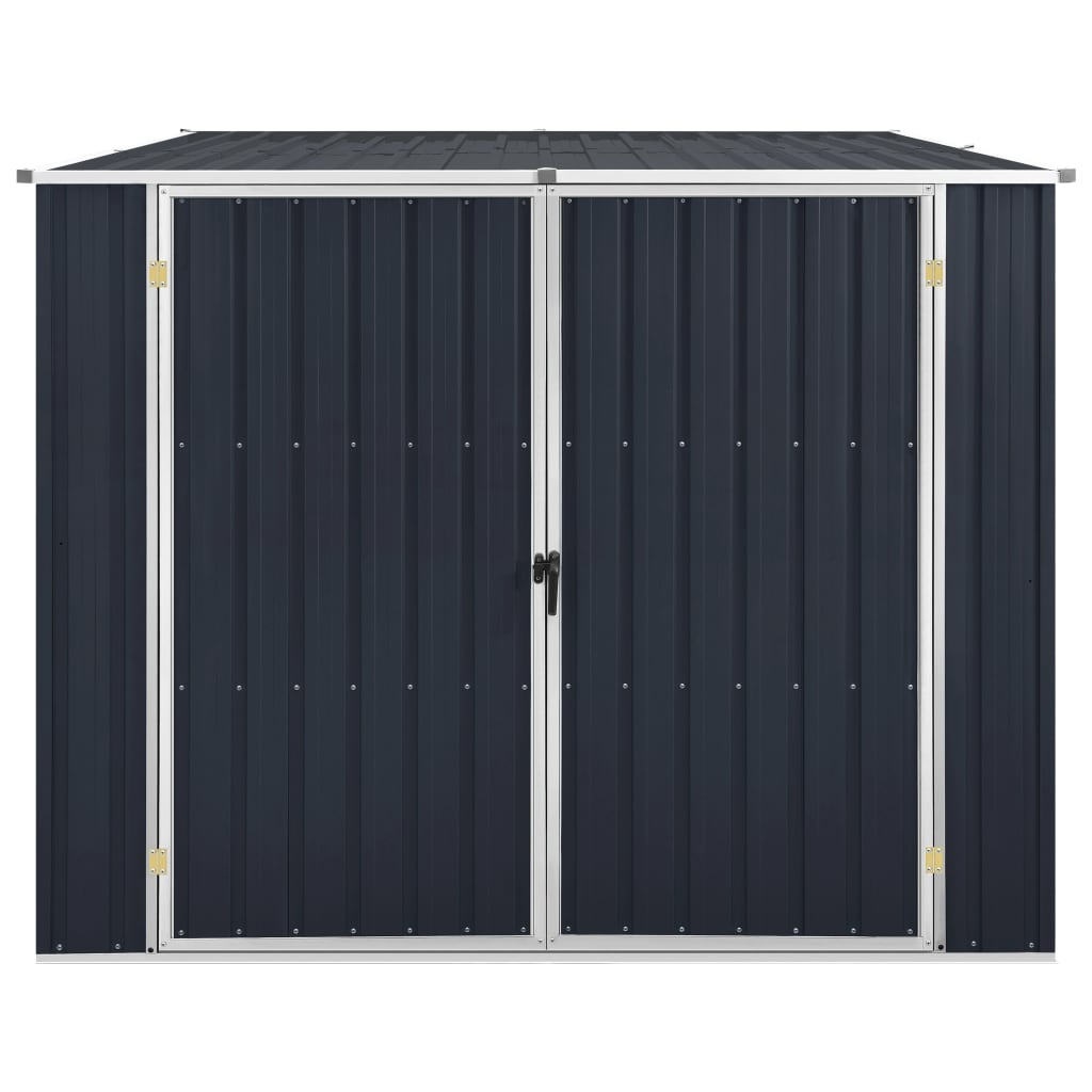 Vidaxl Garden Shed 195x198x159 cm galvaniserad stålantracit