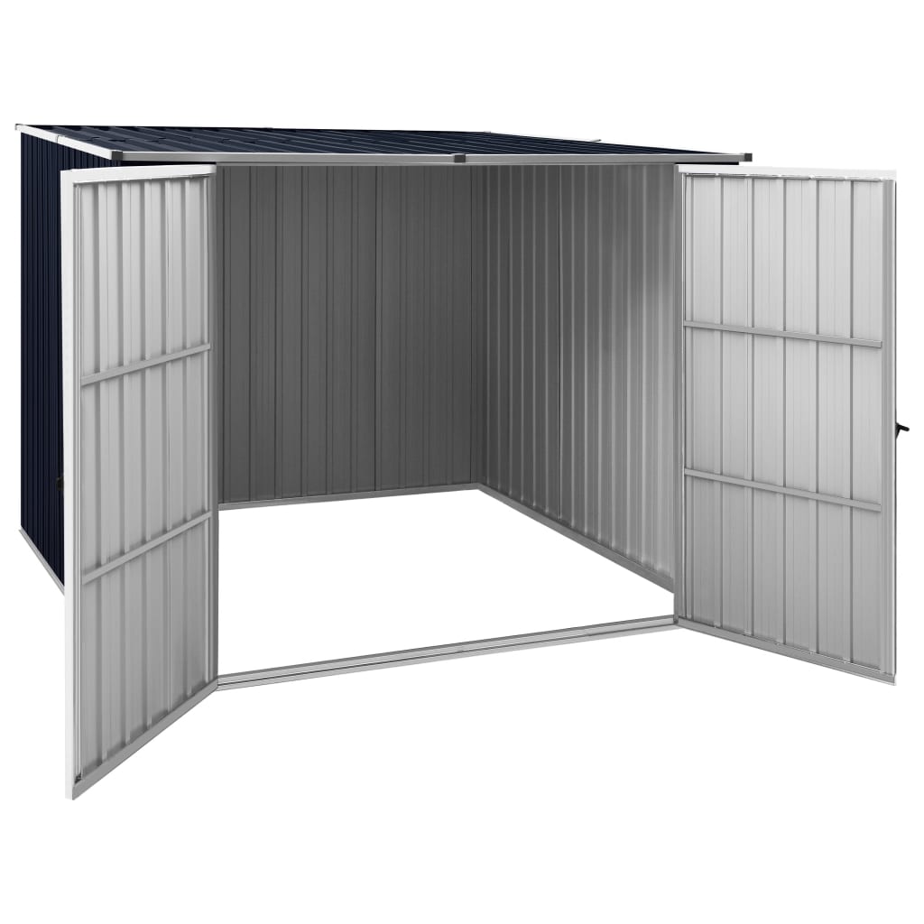 Vidaxl jardin hangar 195x198x159 cm anthracite en acier galvanisé