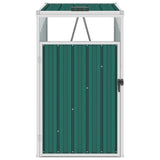 VidaXL waste baking storage 72x81x121 cm steel green