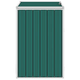 Vidaxl afvalbakberging 72x81x121 cm staal groen