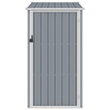 Vidaxl garden shed 87x98x159 cm galvanized steel gray