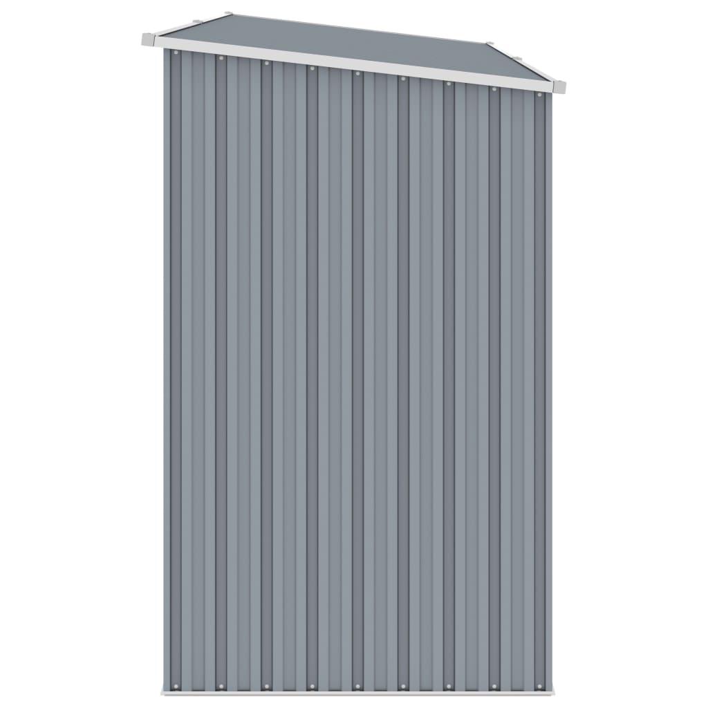 Vidaxl firewood shed 245x98x159 cm galvanized steel gray